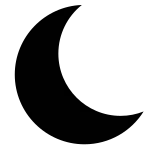 Moon SVG Icon